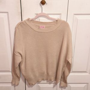 Beige, Oversized Sweater